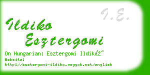 ildiko esztergomi business card